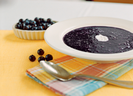 Chilled Blueberry Soup