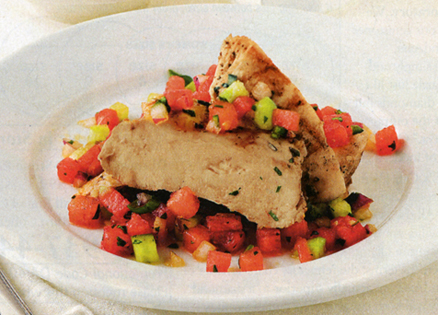 Chicken with Watermelon Salsa