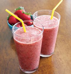Strawberry Flax Smoothie
