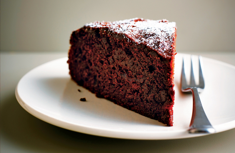 Fudgy Orange and Beet Cake