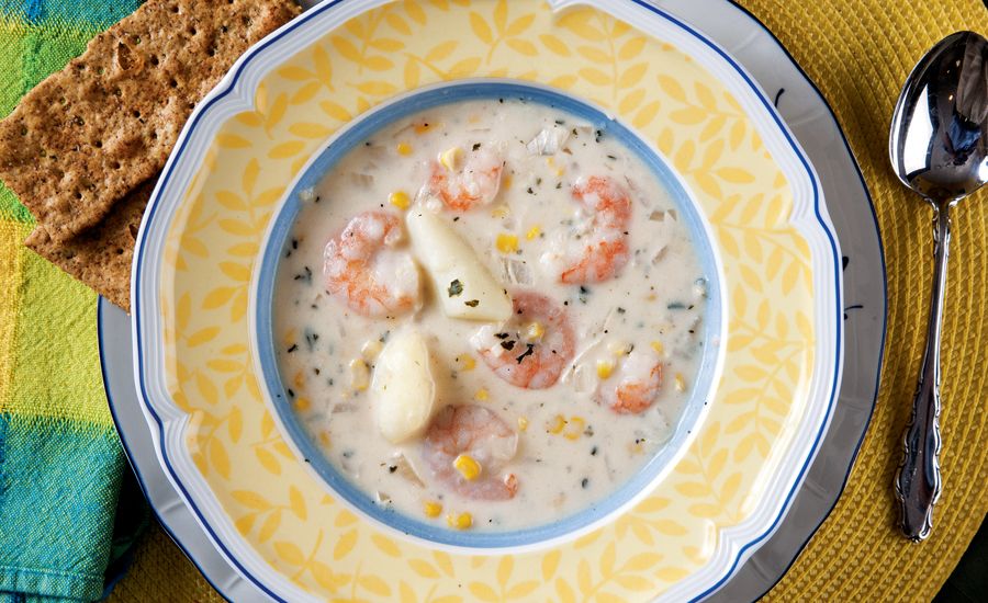 Pastor’s Shrimp and Corn Bisque