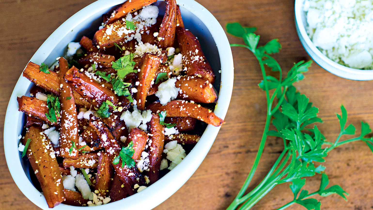 Candied Carrots with Feta