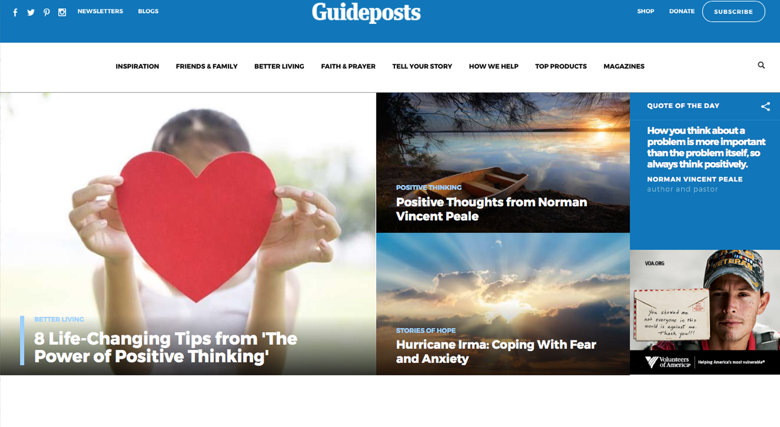 Guideposts.org Wins National Award